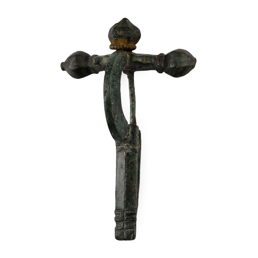 Large Roman Bronze Crossbow Brooch
