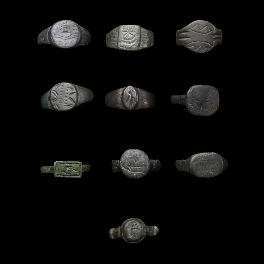 Roman to Medieval Bronze Ring Group