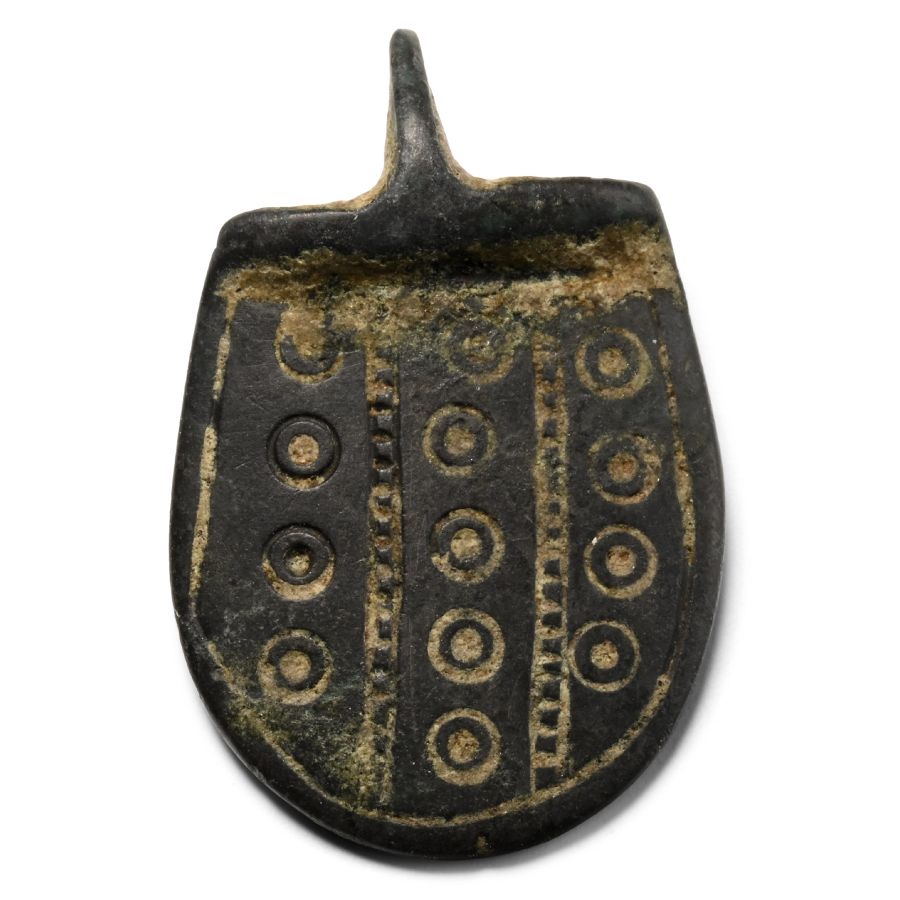 Byzantine Bronze Pendant with Saint