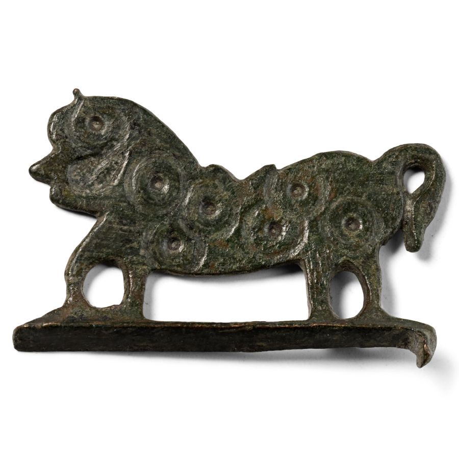 Byzantine Bronze Horse Fire Steel Handle