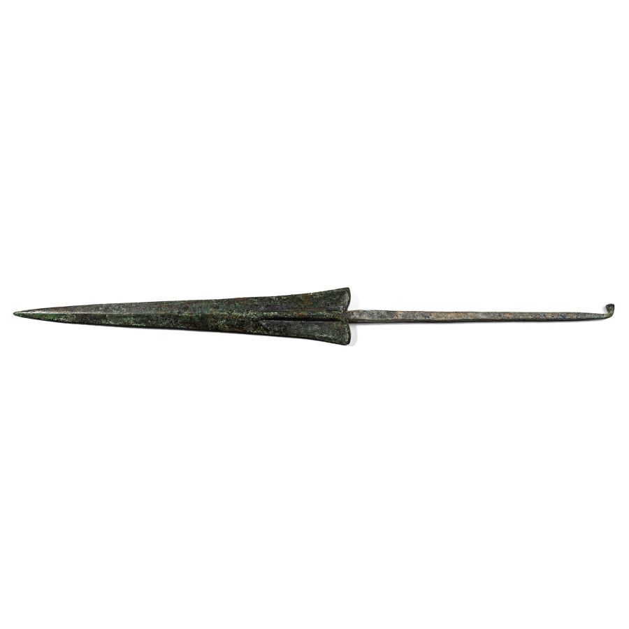 Luristan Bronze Tanged Two-Handed Dagger