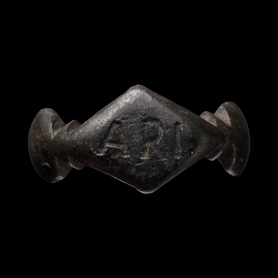 Medieval Bronze Ring with Inscription