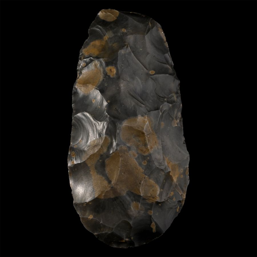 Large Yorkshire Stone Age Kapped Flint Classic Handaxe