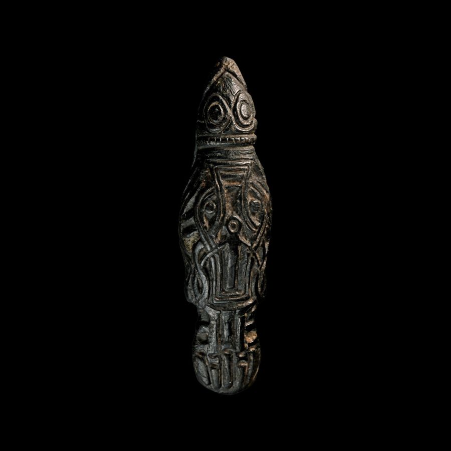Scandinavian Viking Bronze Bird-Shaped Brooch