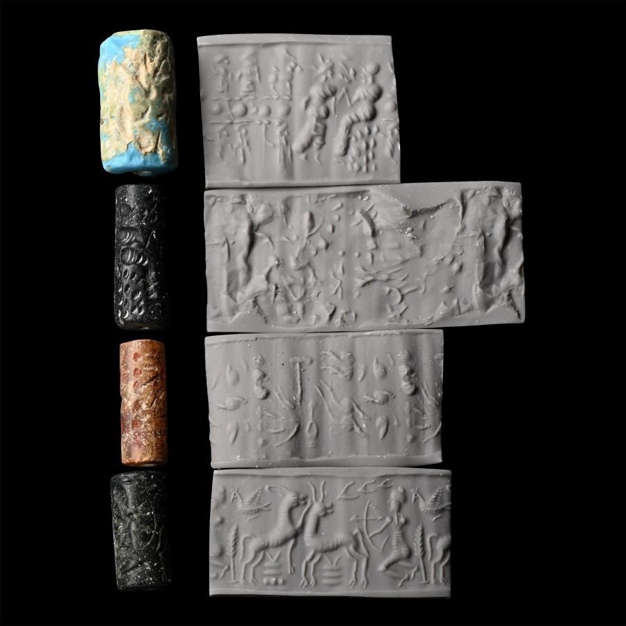 Western Asiatic Stone Cylinder Seal Group