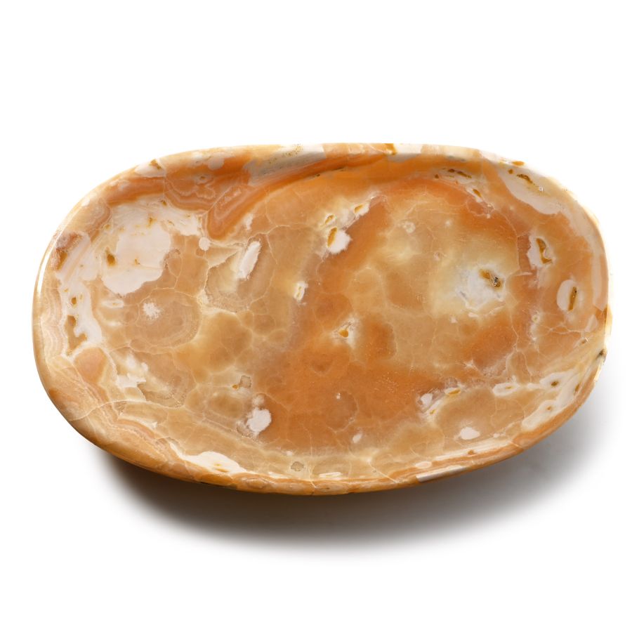 Large Carved and Polished Oval Onyx Dish