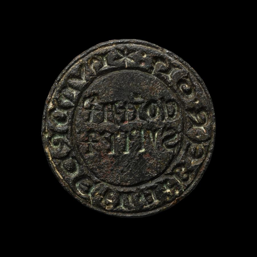 Medieval Bronze Official Flexborough Hundred Constable's Seal Matrix