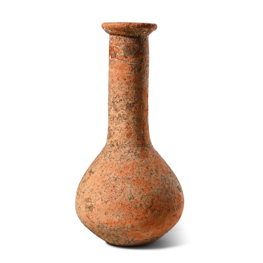 Roman Orangeware Tall Unguentarium