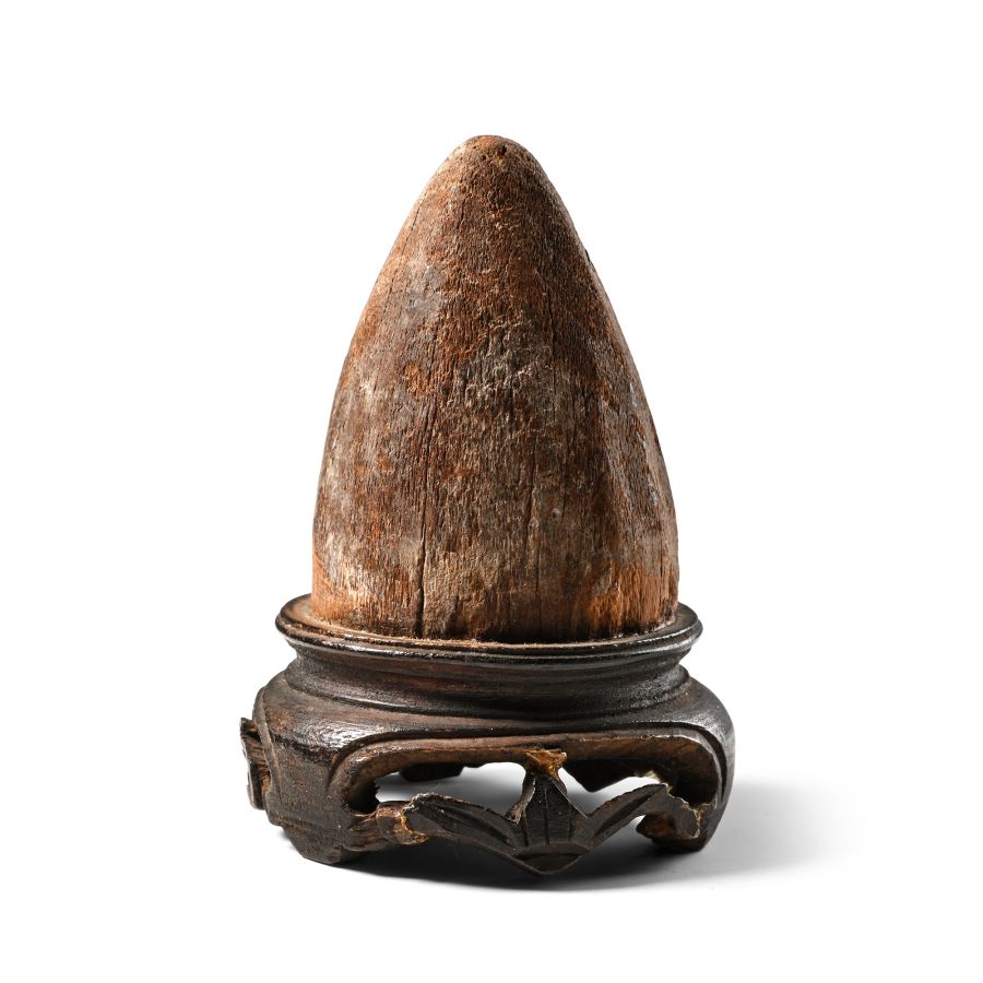 Egyptian Wooden Bread Model on 19th Century Base