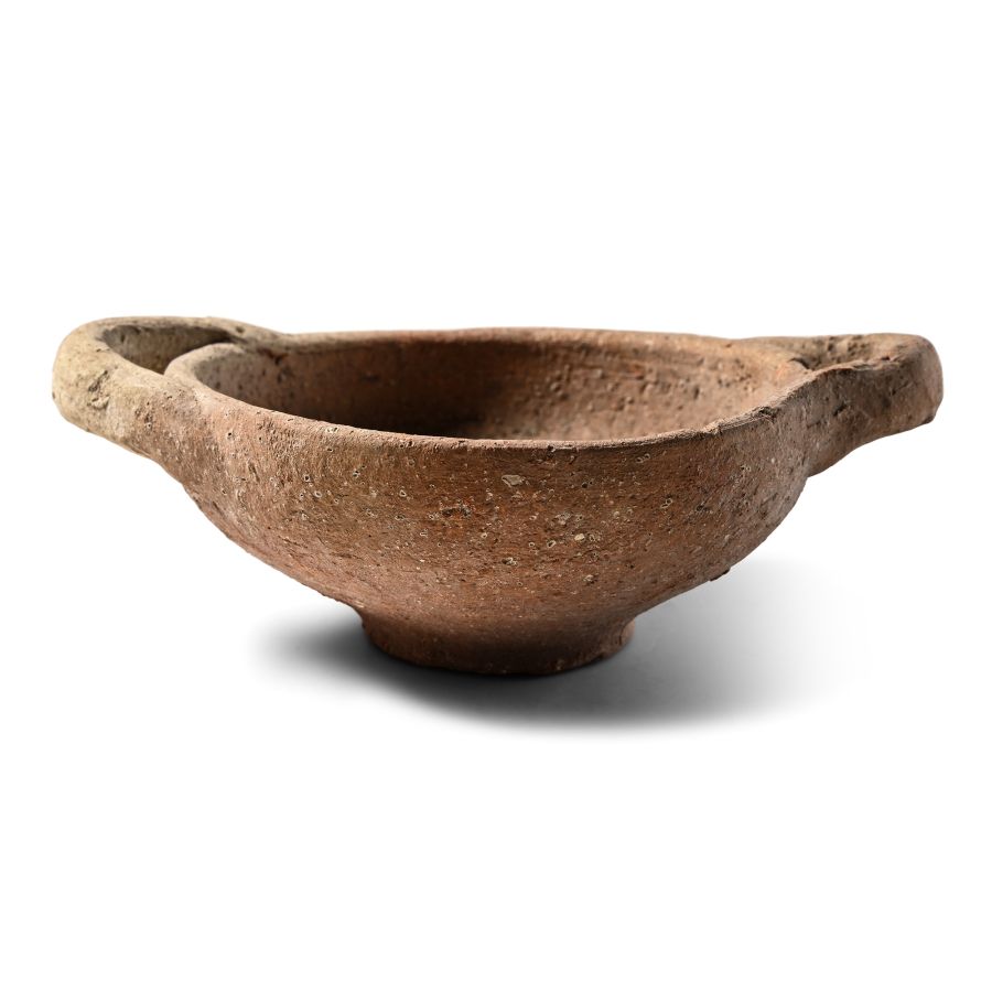 Egyptian Two-Handled Pottery Bowl