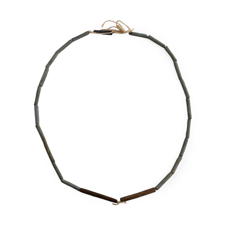 Egyptian Tubular Faience Mummy Bead String