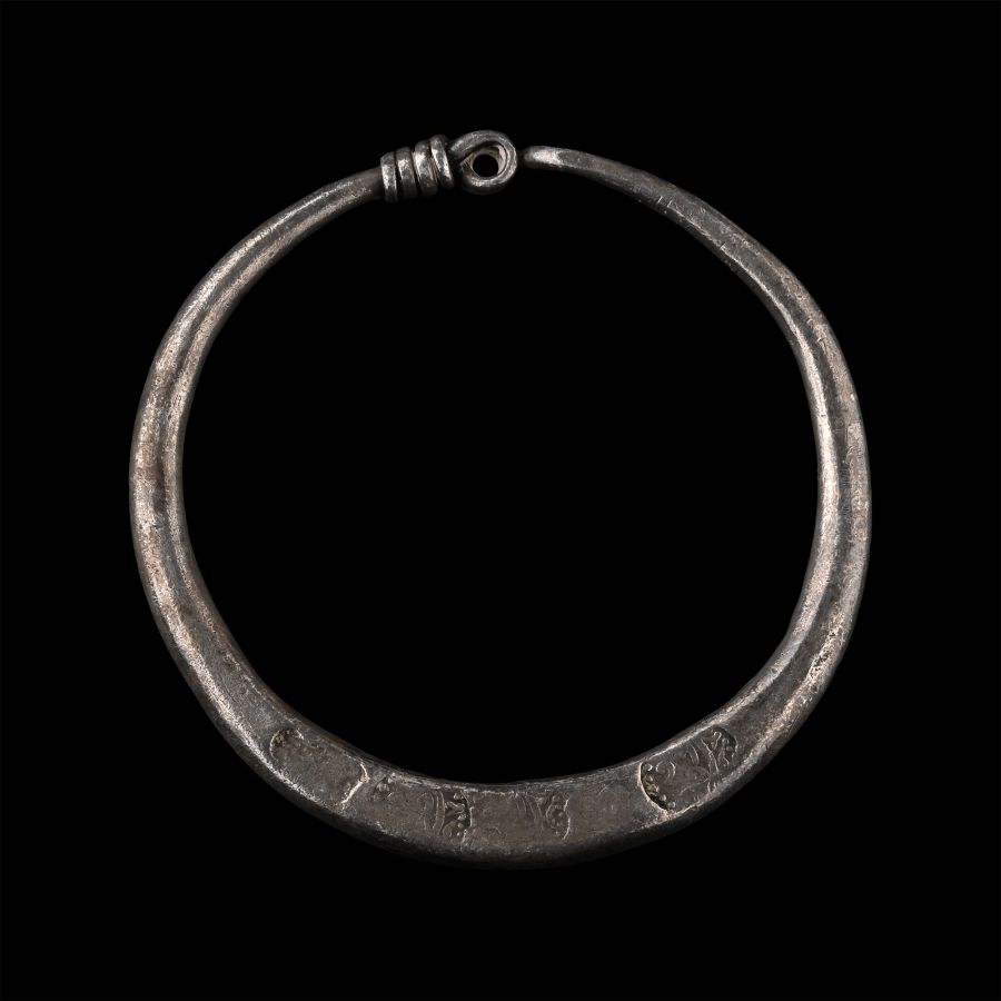 Post Medieval Silver Stamped Bracelet