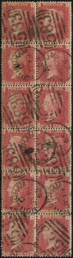 1d SG 43, Pl.78 BLOCK OF 12