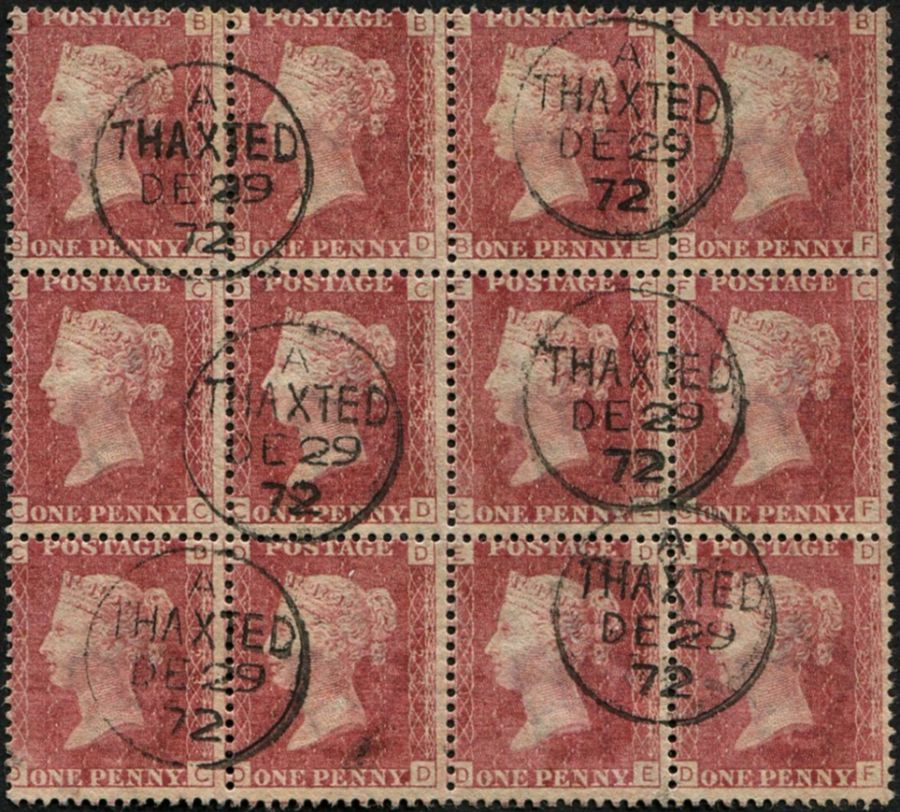 1d SG 43, Pl. 123 BLOCK OF 12 VFU