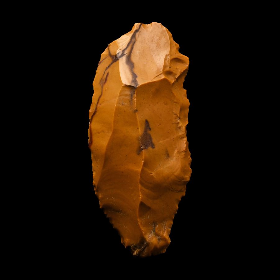 Stone Age Fontmaure Jasper Neanderthal Scraper