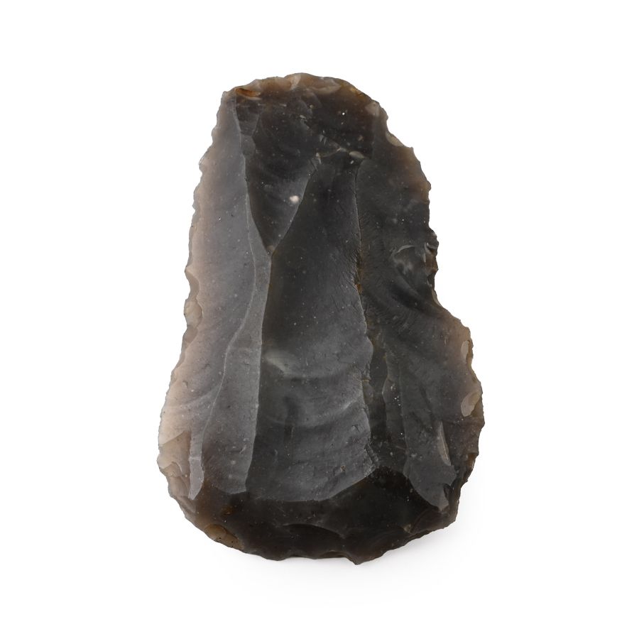 Suffolk British Stone Age Knapped Flint Blade Scraper