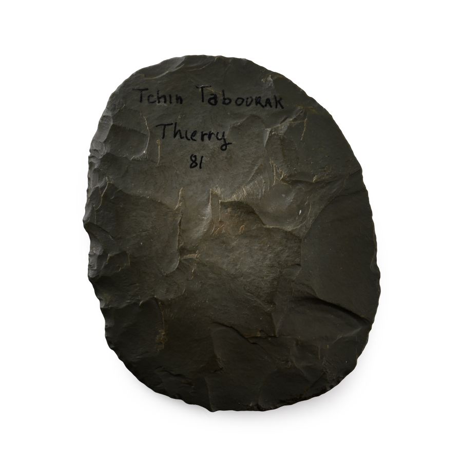 Tchin Tabourak African Stone Age Knapped Bifacial Discordial Knife