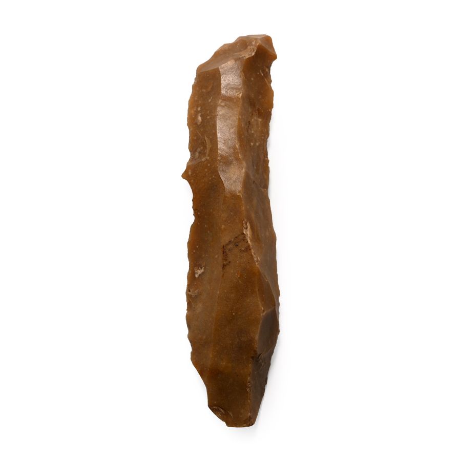 Gran Pressigny French Stone Age Knapped Long Blade Knife