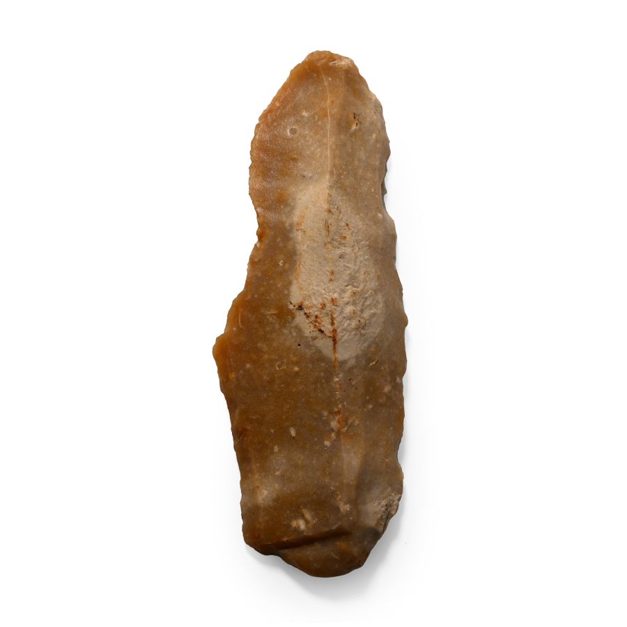 Gran Pressigny French Stone Age Knapped Long Blade Knife