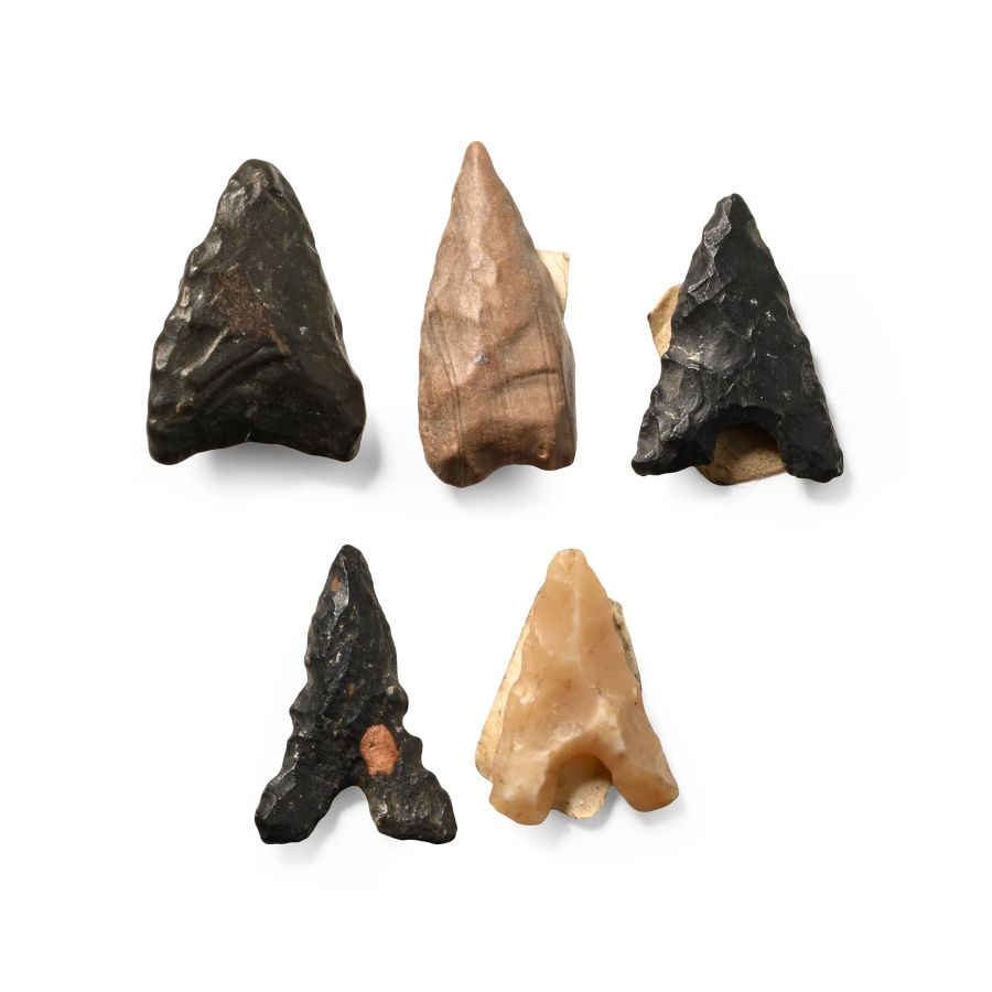 El Golea Algeria Stone Age Knapped Arrowheads