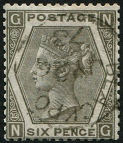 6d Grey SG 125 VFU