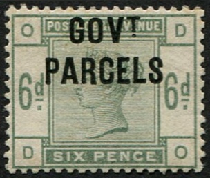 Govt. Parcels 6d SG O62 MINT