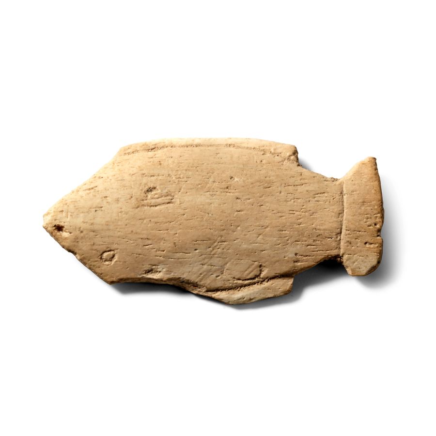 Egyptian Bone Fish Amulet
