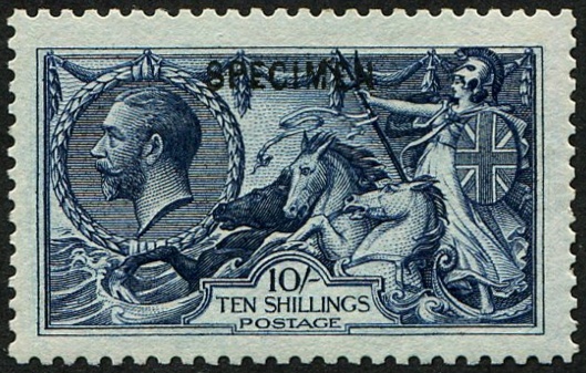 10/- SG 402s OVPT 'SPECIMEN' TYPE 26, Superb