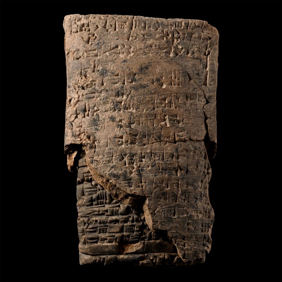 Large Old Babylonian Terracotta Cuneiform Tablet, a Legal Document in Envelope