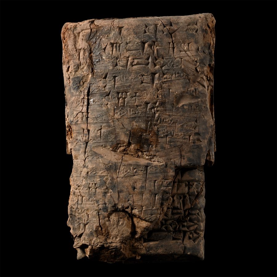 Large Old Babylonian Terracotta Cuneiform Tablet, a Legal Document in Envelope