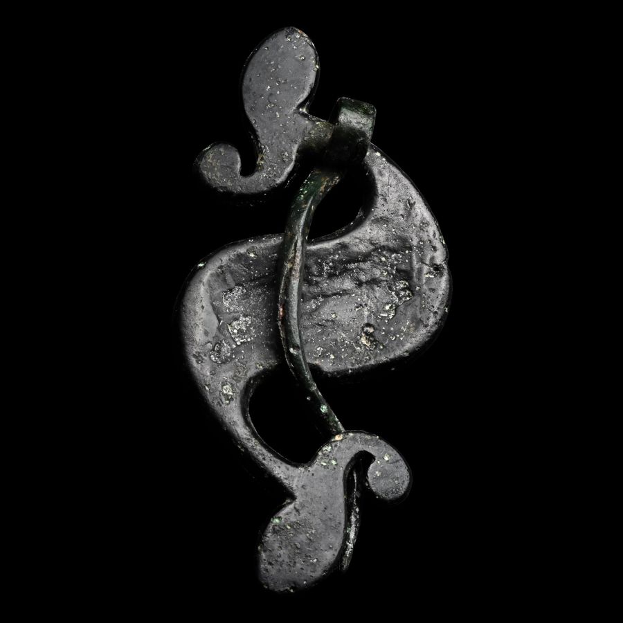Large Romano-British Enamelled Bronze Dragonesque Brooch