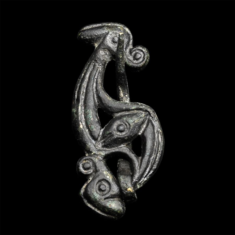 Large Romano-British Bronze Dragonesque Brooch