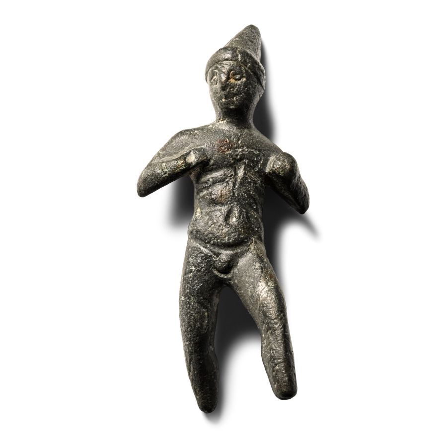 Roman Bronze Statuette of Dioskouros