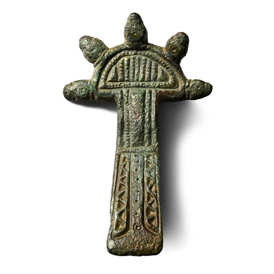Saxon Bronze Radiate Brooch