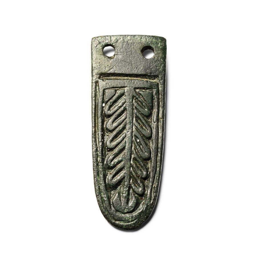 Anglo-Scandinavian Viking Bronze 'Tree of Life' Strap End