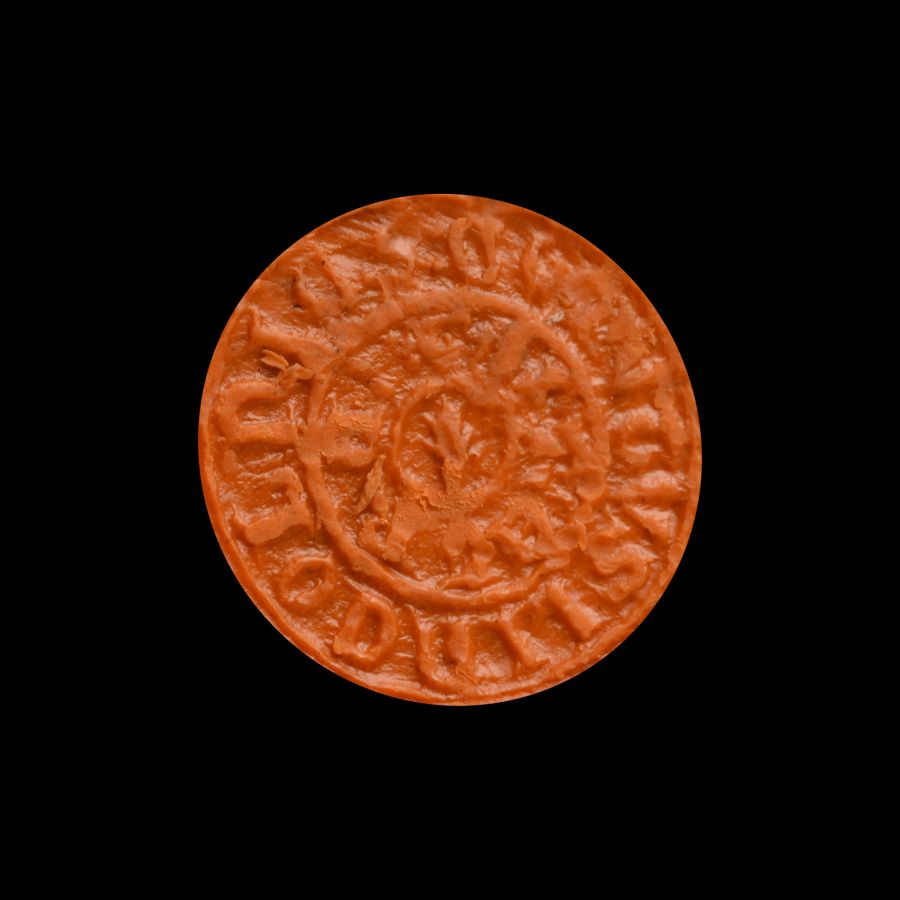 Very Large Medieval Bronze Seal Matrix of Augustus of Lincoln