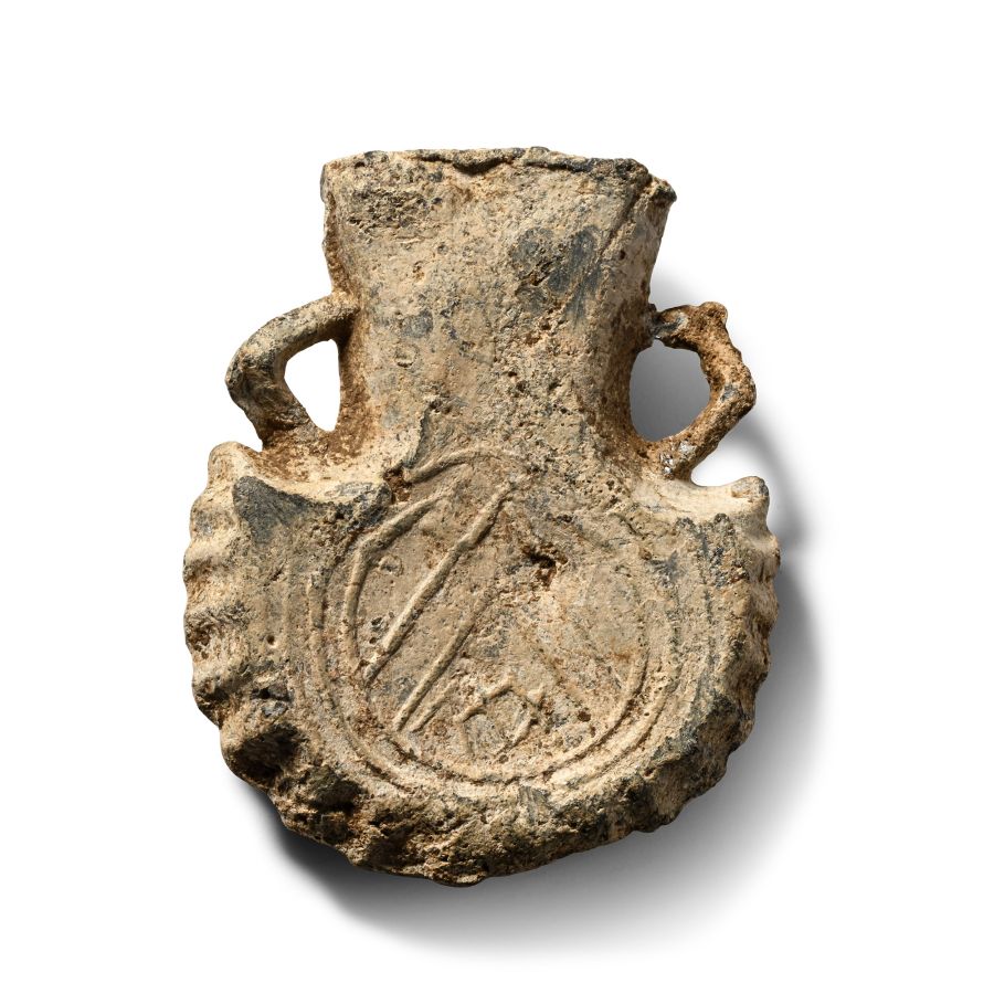 Medieval Lead 'Walsingham Shrine' Pilgrim's Holy Water Ampulla