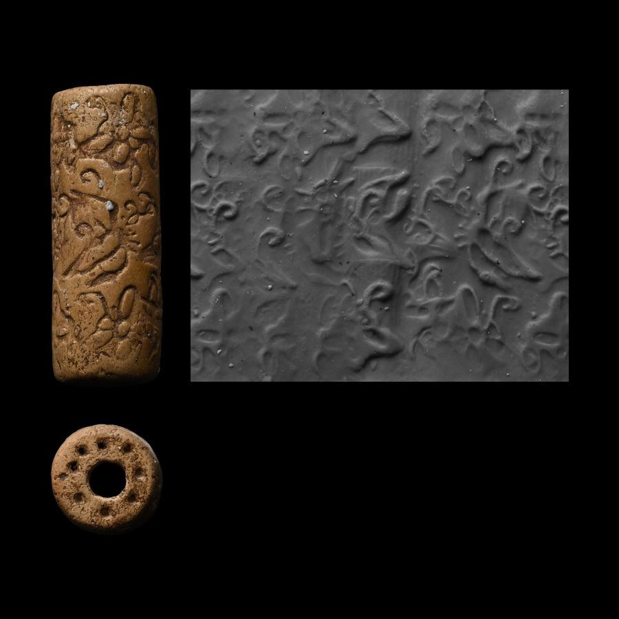Western Asiatic Terracotta Cylinder Seal