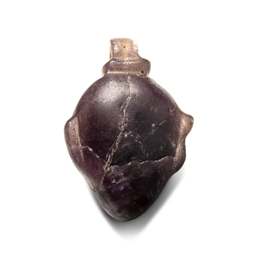 Egyptian Amythest Heart Amulet