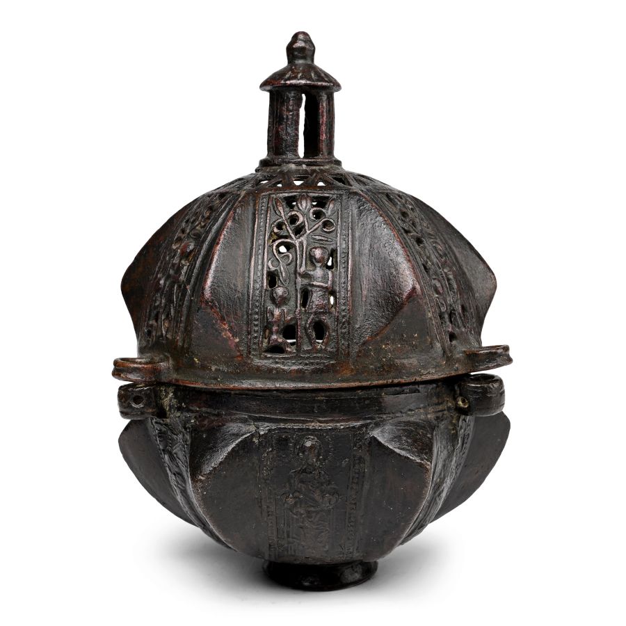 Medieval Bronze Incense Burner