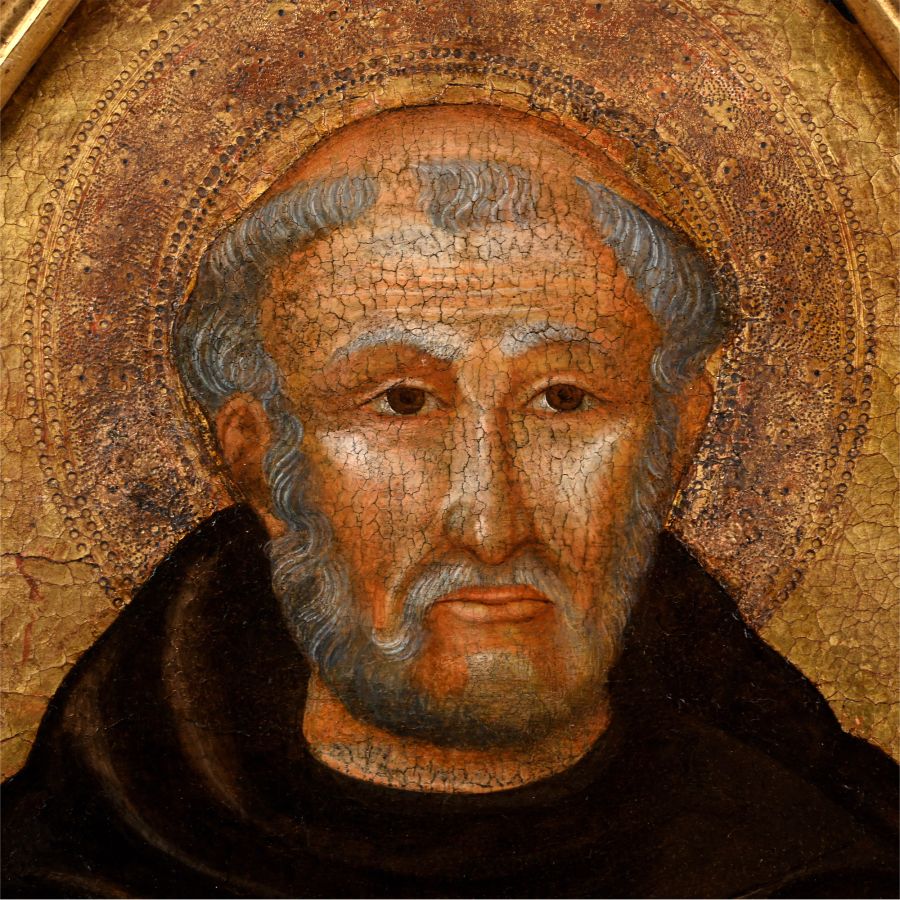 Medieval Painting of Saint Francis of Assisi
