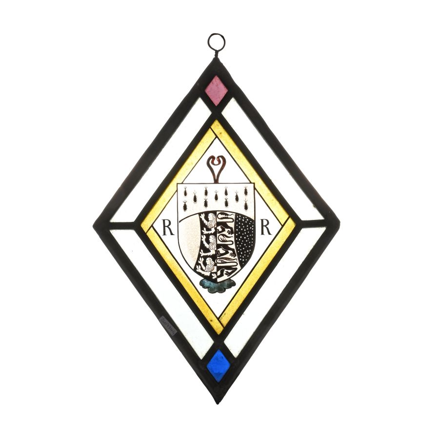 Post Medieval Stained Glass with Armorial