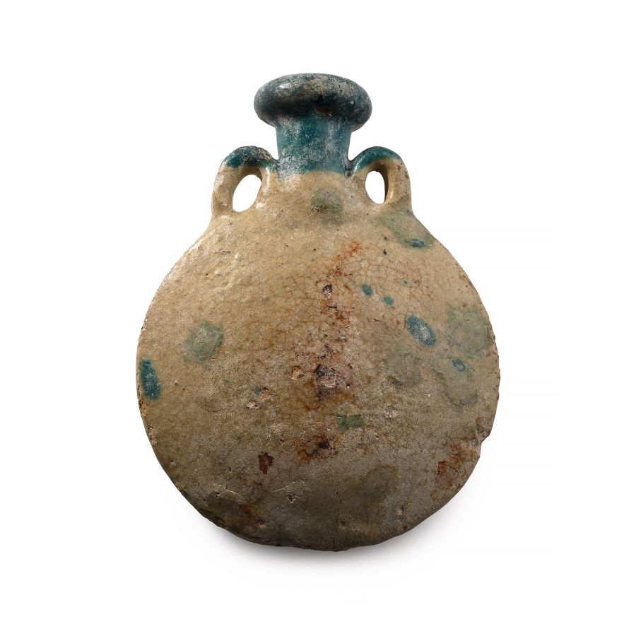 Parthian Blue Glazed Flask