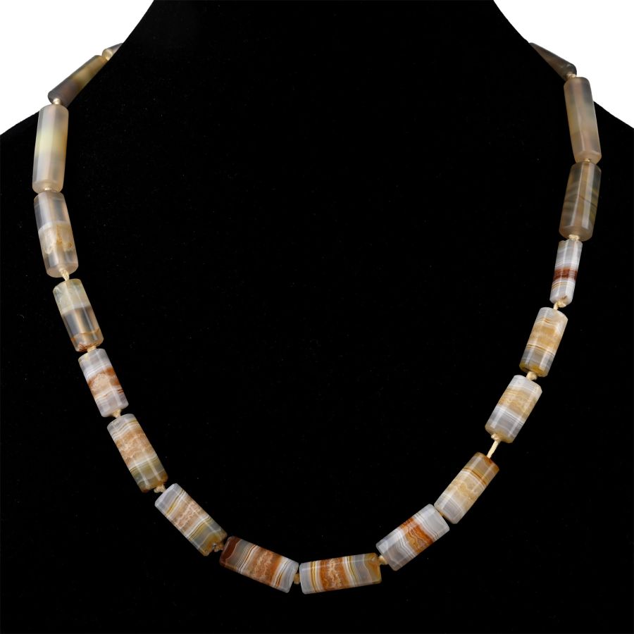 Western Asiatic Agate Bead Necklace