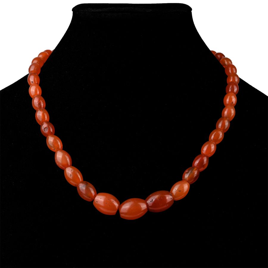 Roman Style Carnelian Bead Necklace