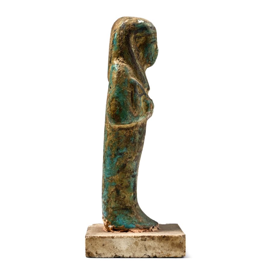 Egyptian Blue Faience Shabti of Pa-Ka