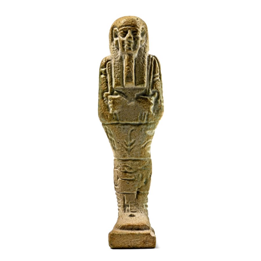 Egyptian Faience Shabti of the Overseer of Royal Children Horirani