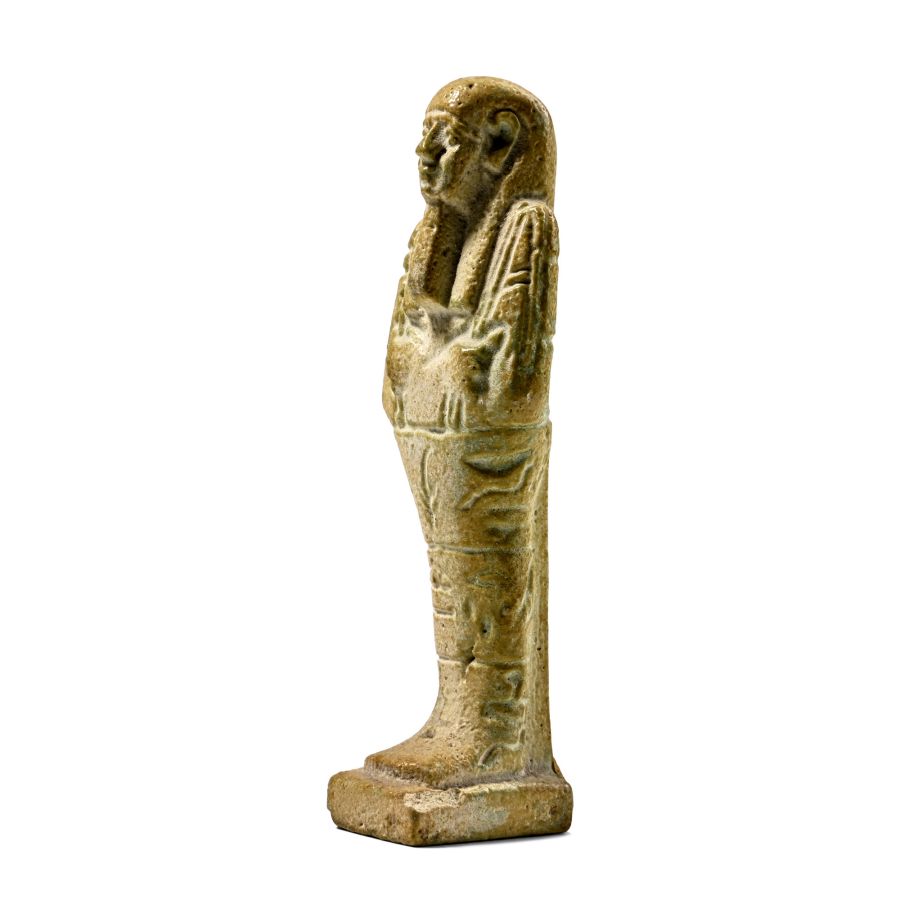 Egyptian Faience Shabti of the Overseer of Royal Children Horirani