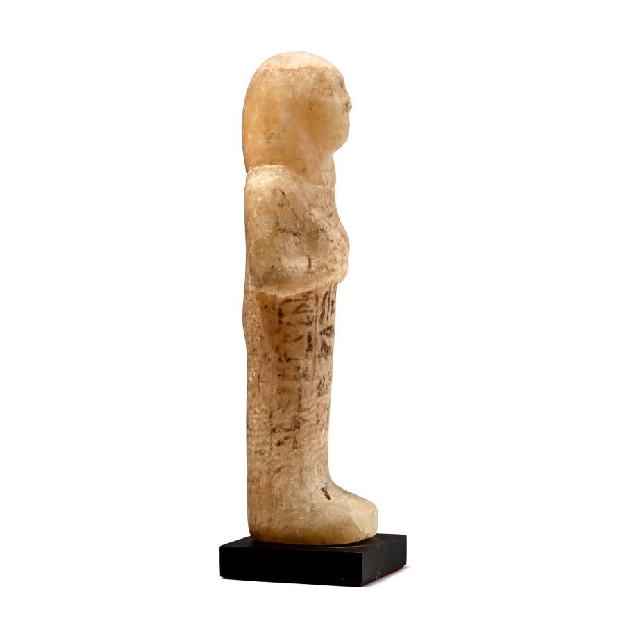Egyptian Alabaster Shabti Figure of the Osiris, Kay