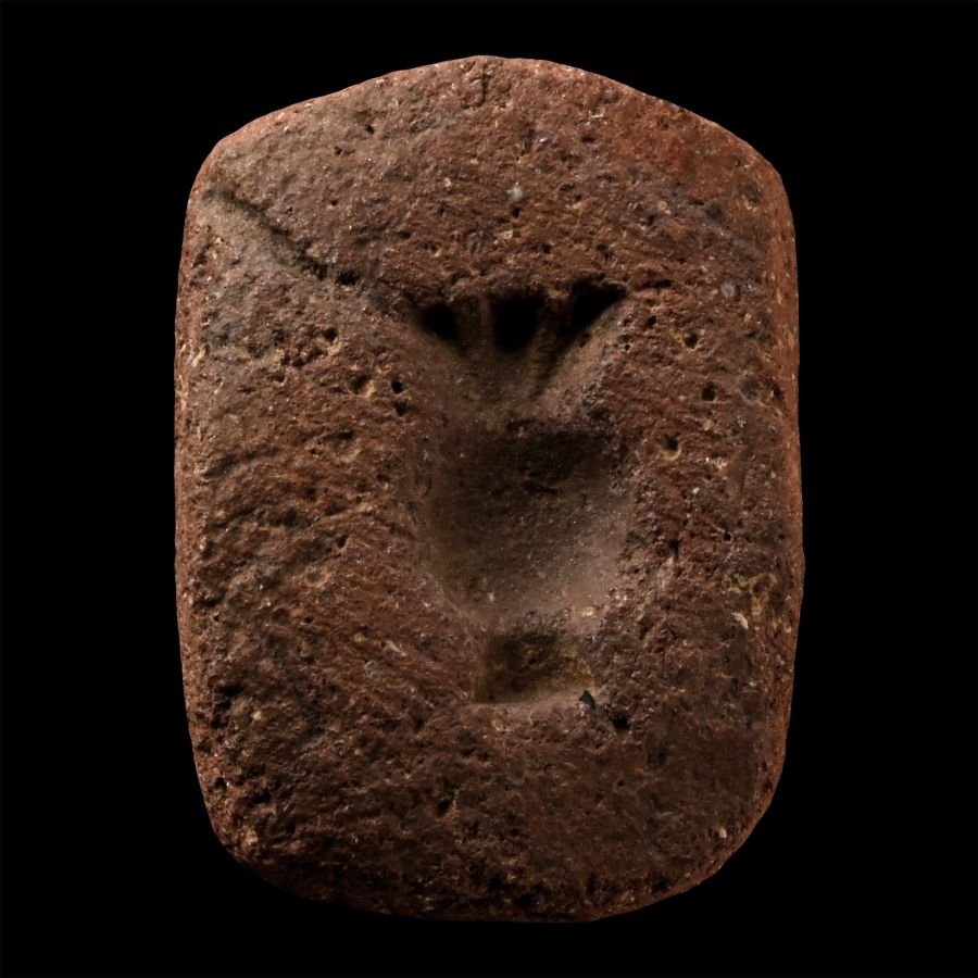 Egyptian Terracotta Mould for a Pomegranate Amulet